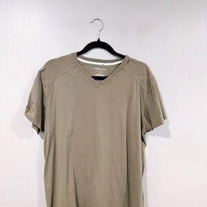 Kenneth Cole Men's Beige V-Neck T-Shirt